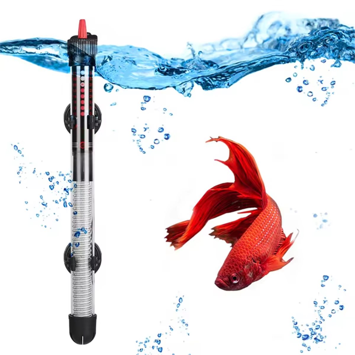 Aquarium & Marine Museum - (A02R] Submersible Aquarium Heater 25-300W Adjustable
