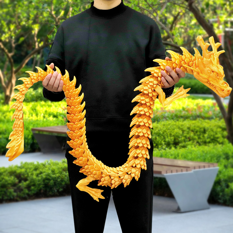 Aquarium Marine Plants - 3D Printed Conjoined Dragon Ornaments, Movable