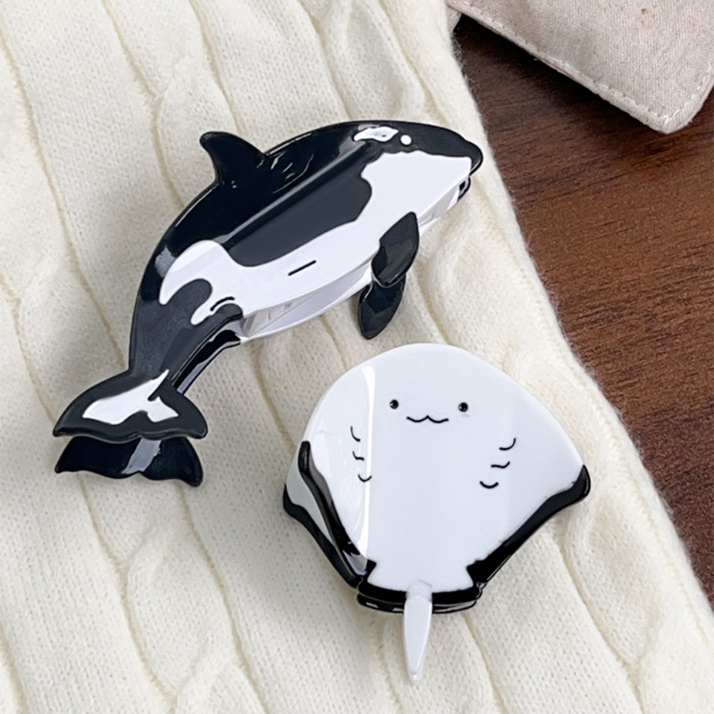 Marine Aquarium Decorations - Acetic Acid Manta Ray Hair Clip
