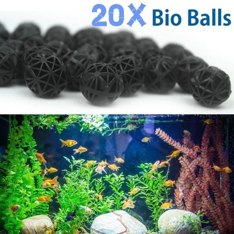 Aquarium Marine Plants - 20Pcs 16mm Aquarium Filter Bio Balls