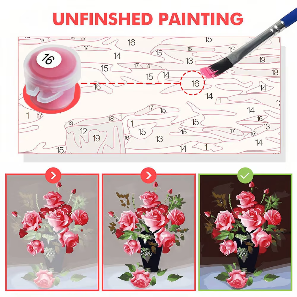 Oil Painting By Number DIY Dre - Marine Aquarium Decorations review and price