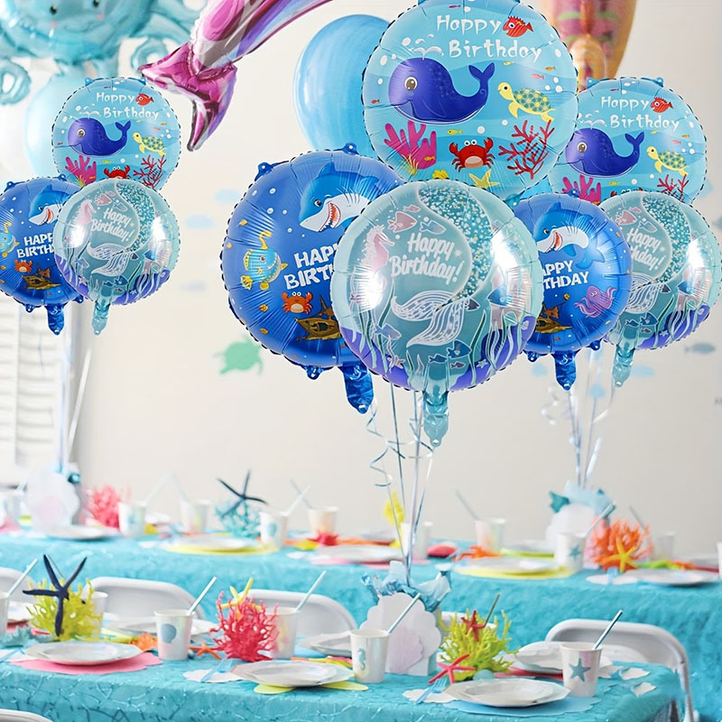 6pcs Ocean Theme Party Balloon - Marine Aquarium Decorations review and price