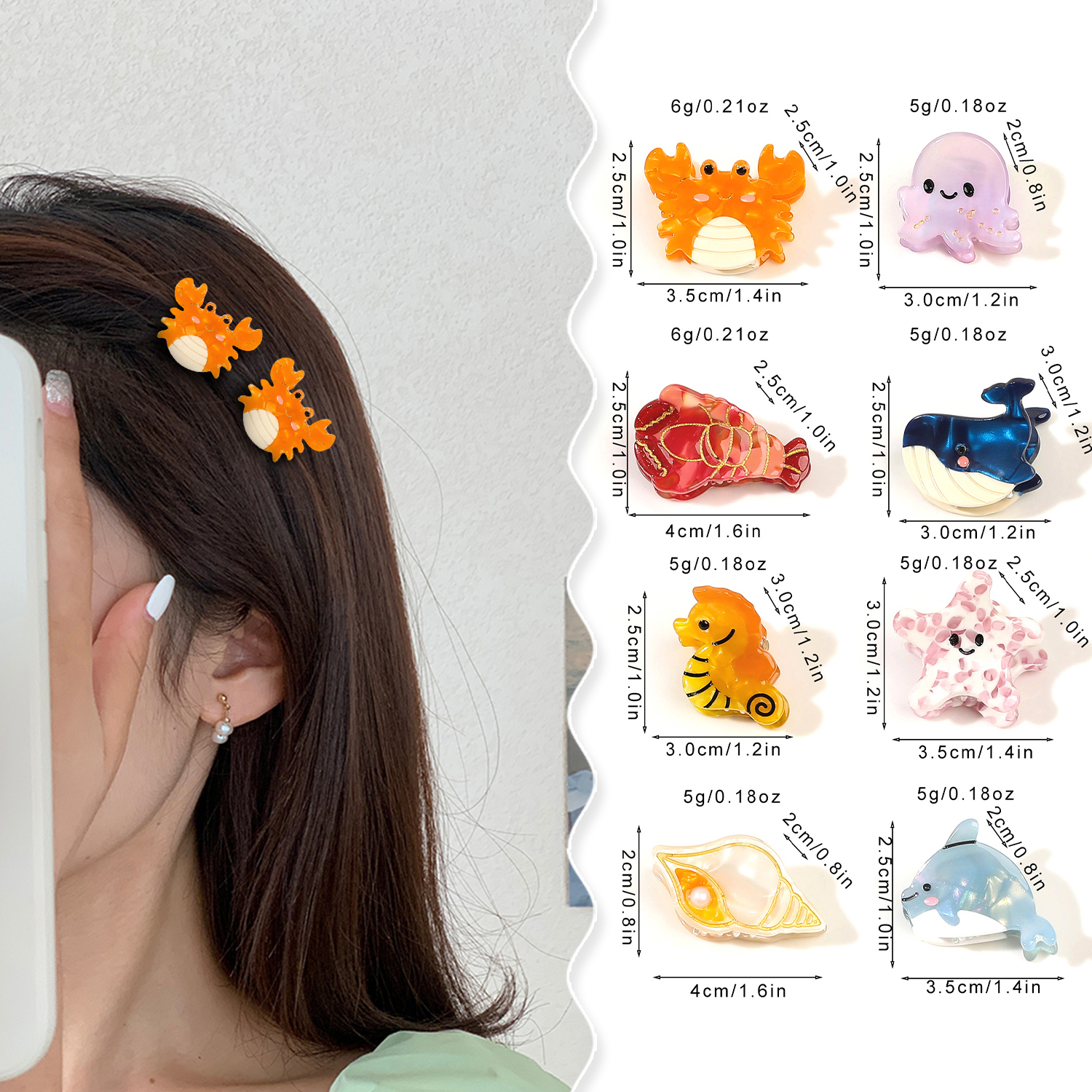 2PCS Acetate Ocean Animal Hair - Marine Aquarium Decorations review and price