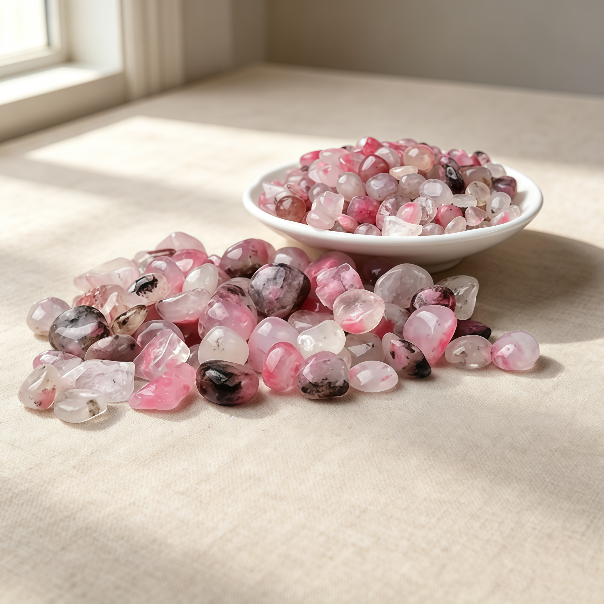Natural Pink Rhodonite Crystal - Aquarium Marine Plants review and price