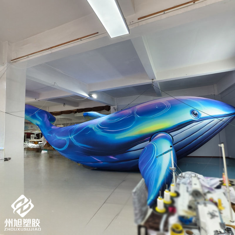Inflatable blue whale, used as - Aquarium Blue Marine review and price