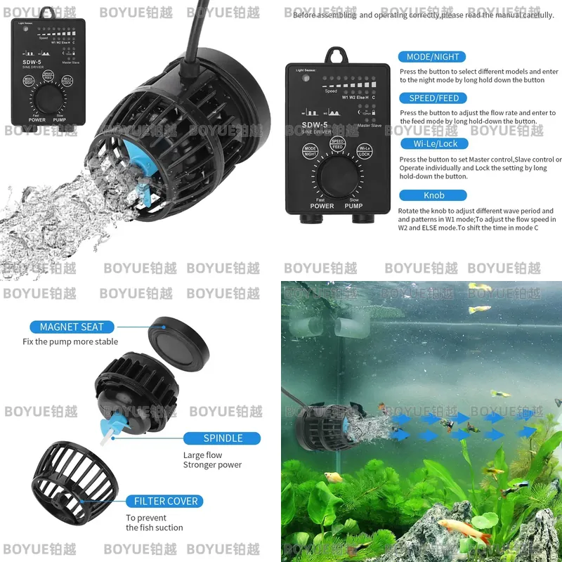 WiFi Aquarium Wave Maker Silen - Powerhead Wave Maker review and price