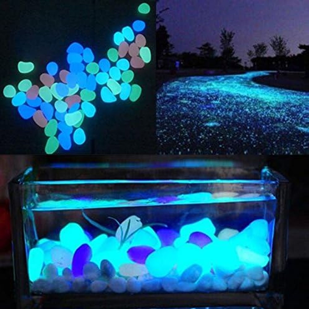 Fish Tank Rocks Glow Blue Pebb - Aquarium Marine Plants review and price