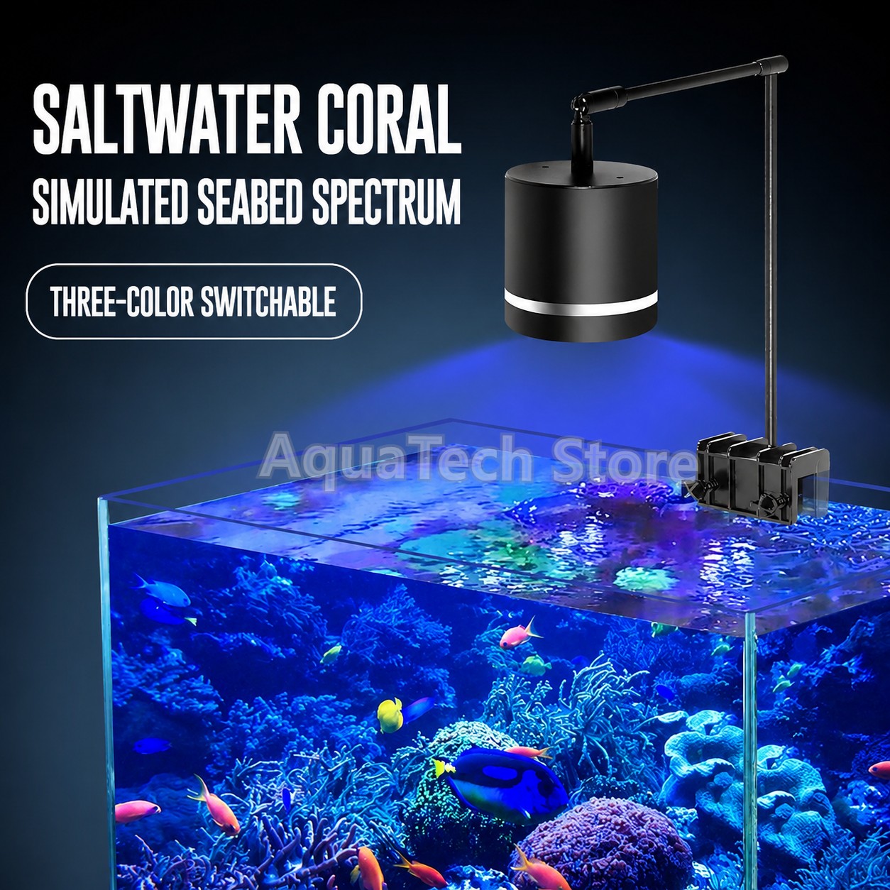 3 Modes COB LED Aquarium Clip  - Aquarium Blue Marine Reef review and price