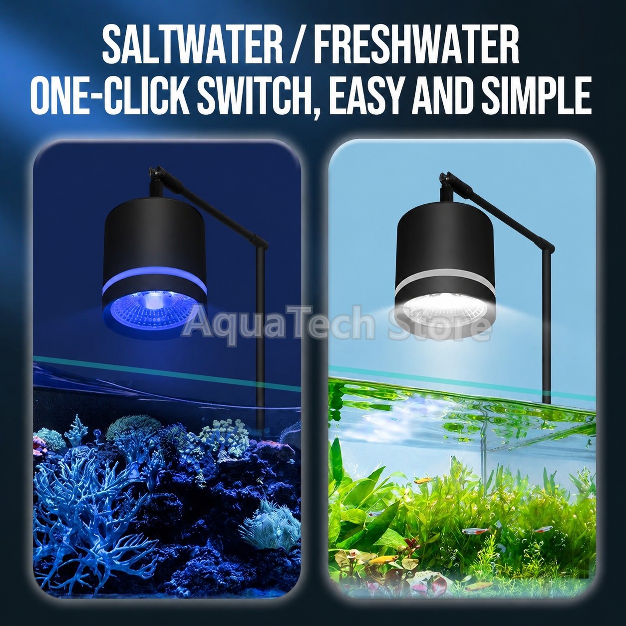 3 Modes COB LED Aquarium Clip  - Aquarium Blue Marine Reef review and price