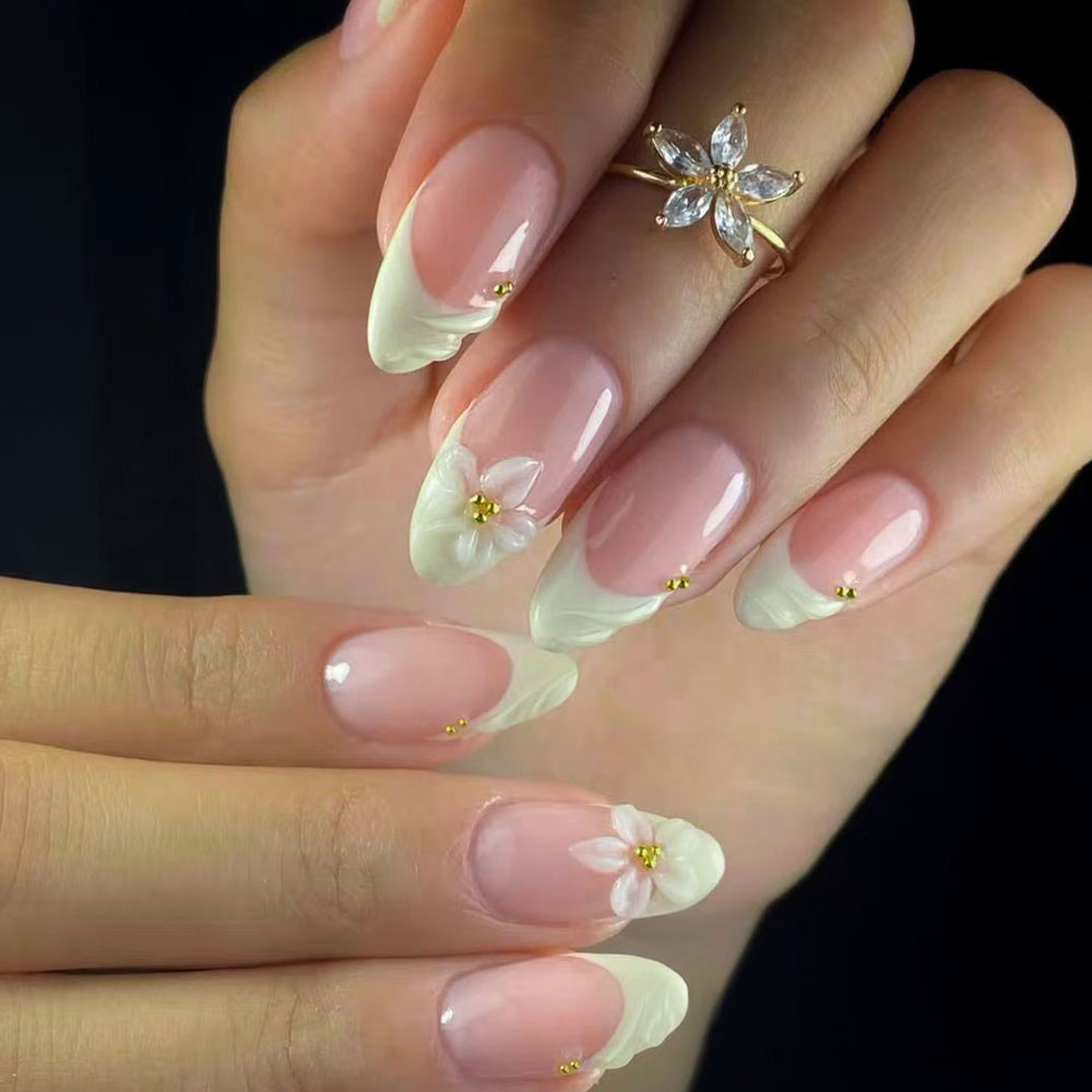 24pcs Almond 3d gel nails Whal - Marine Aquarium Decorations review and price