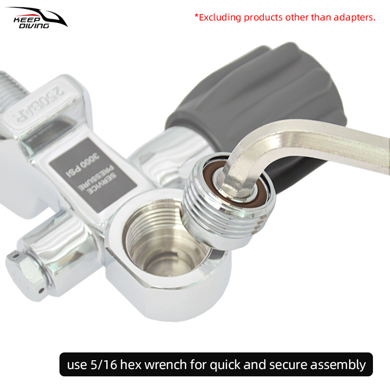 1Pcs DIN to Yoke Adapter Scuba - Marine Aquarium Equipment review and price