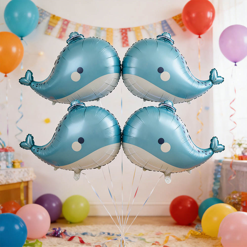 5pcs Cartoon Whale Foil Balloo - Marine Aquarium Decorations review and price
