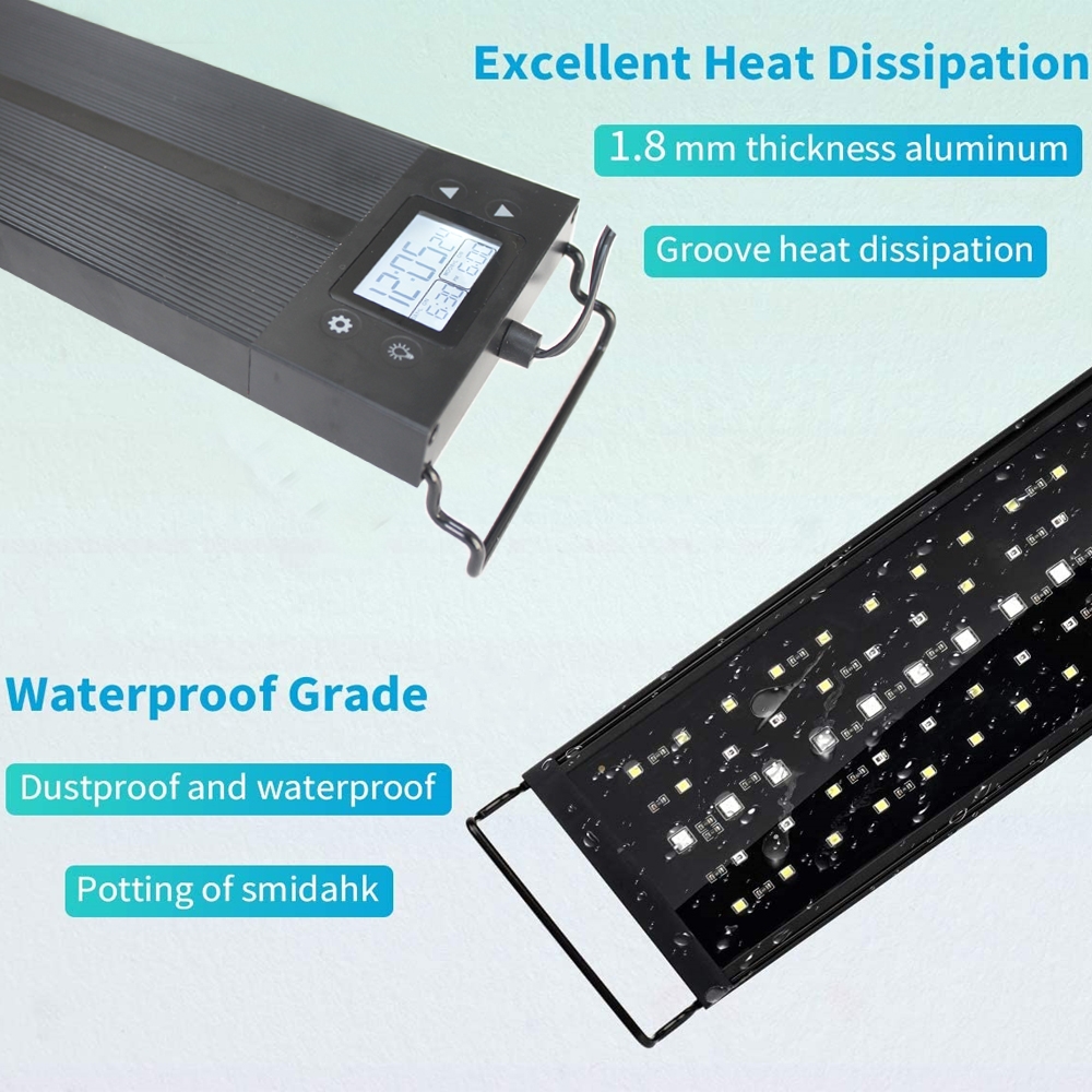 Programmable 8 Colors Auto On  - Marine Aquarium Lamp review and price