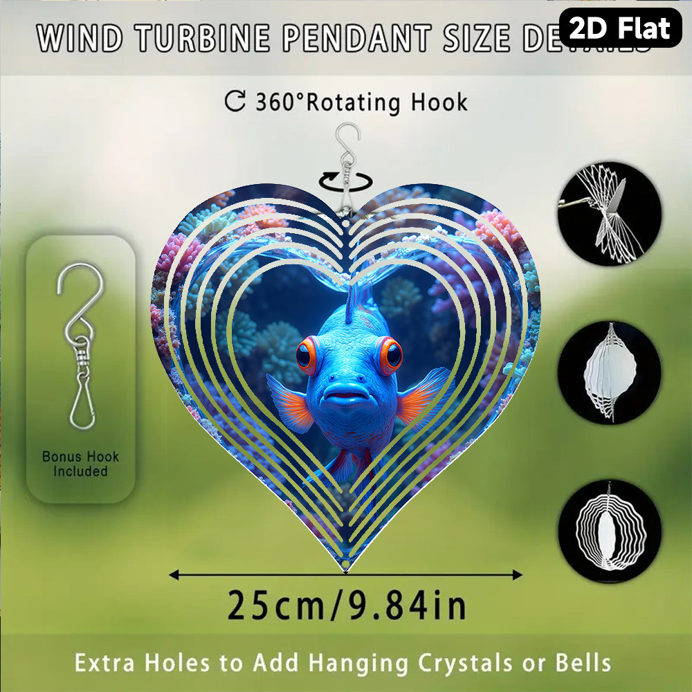 2D Flat, 1pc Bohemian Blue Man - Aquarium Blue Marine review and price