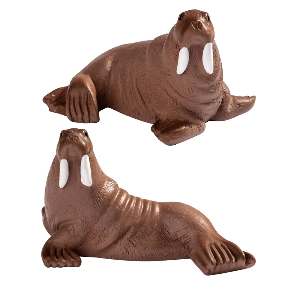 2Pcs Mini Resin Walrus Marine  - Marine Aquarium Decorations review and price